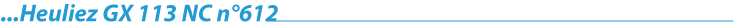 Heuliez GX 113 NC n°612