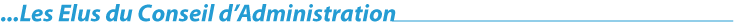 Membres du conseil d'administration